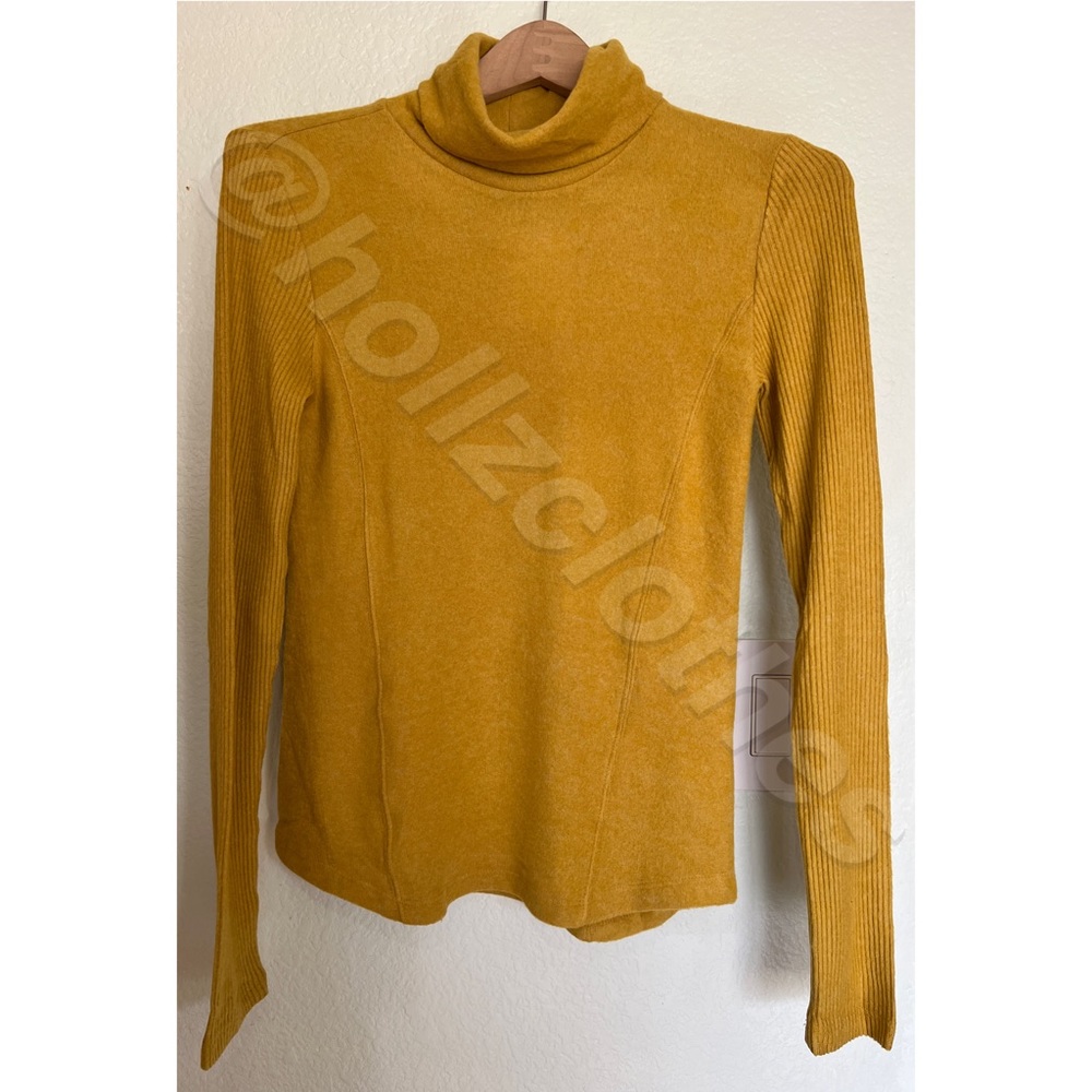 Anthropologie Saturday Sunday Brushed Fleece Turtleneck Long Sleeve NWT - Picture 5 of 13